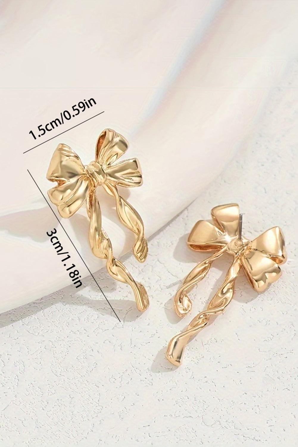 Gilded Grace Bow Studs