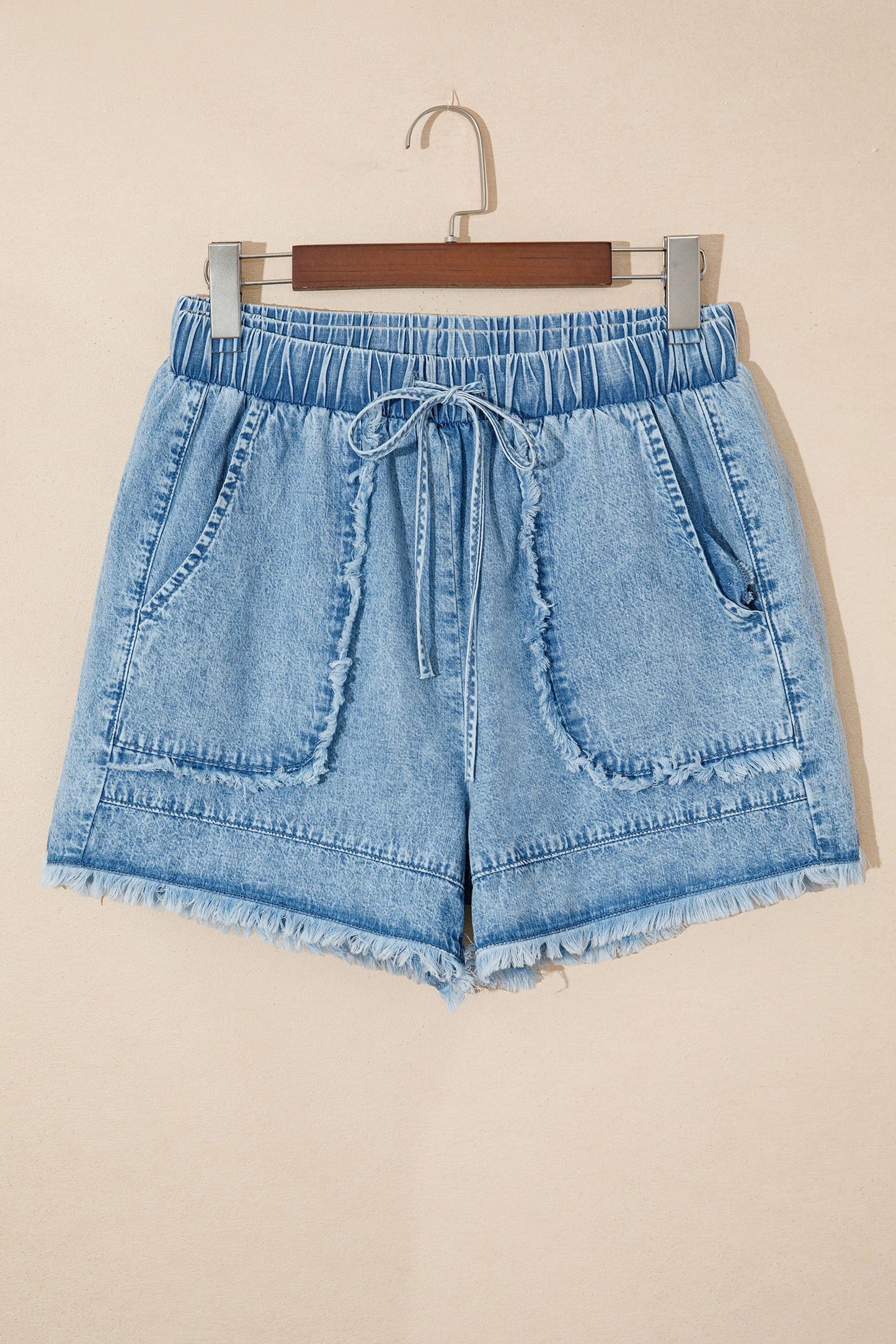 Bordeaux Bleu Drawstring Shorts