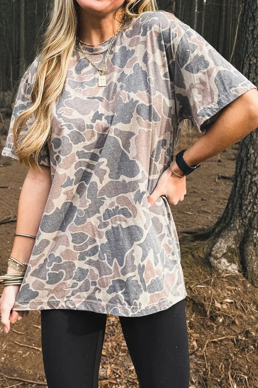 Camo Drift Oversized Tee