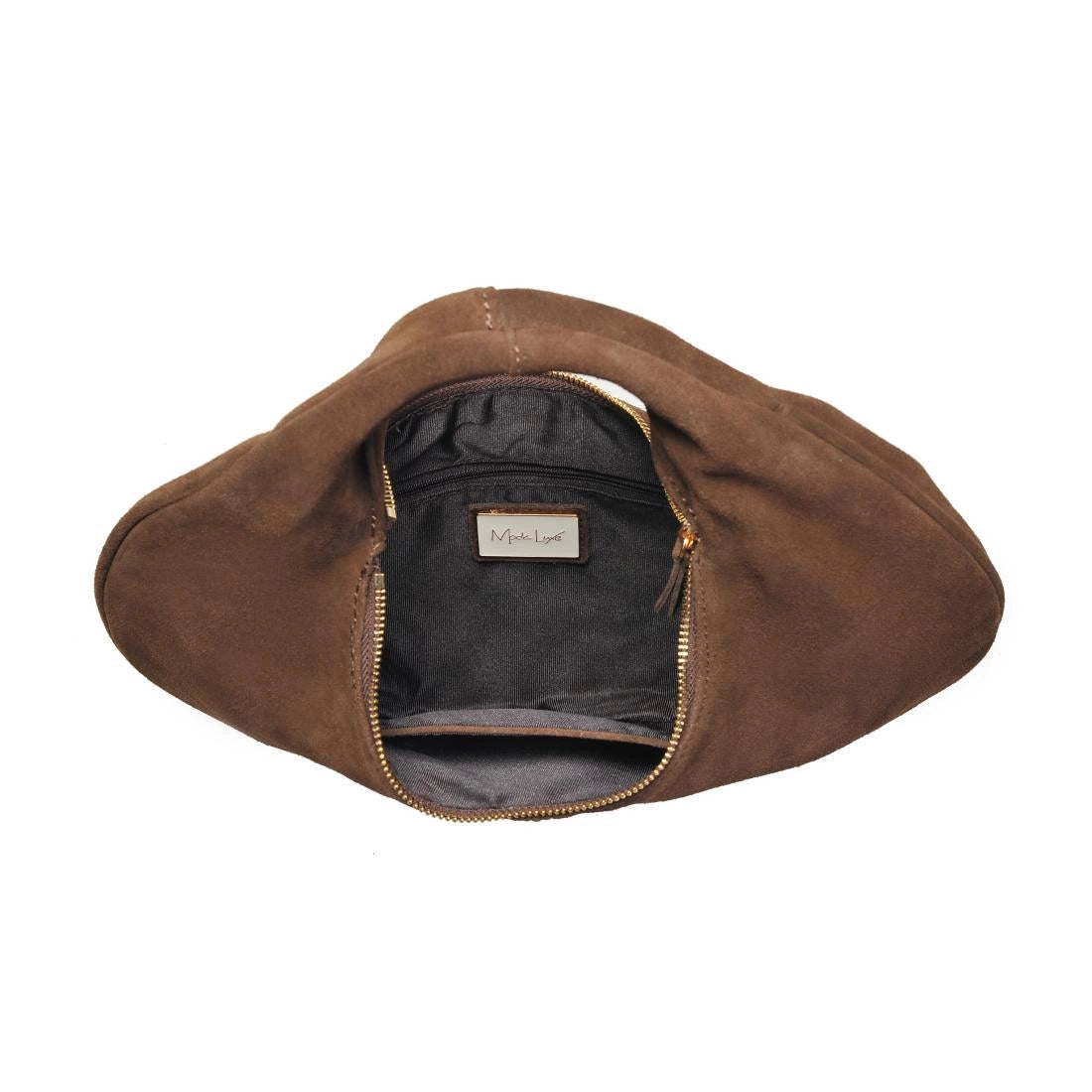 Farrah Genuine Suede Leather Hobo Bag