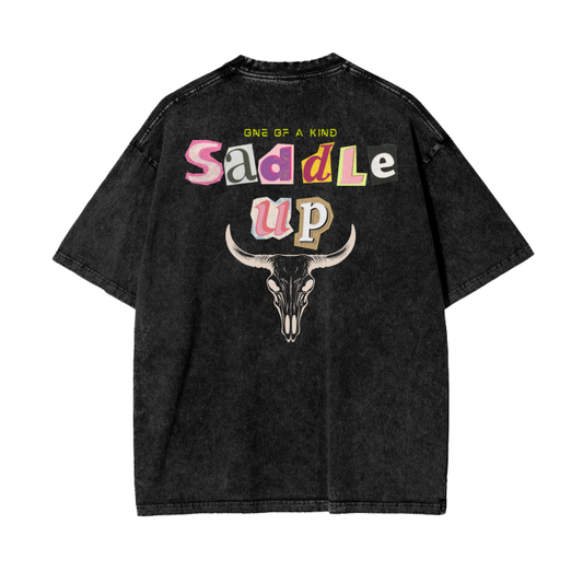 Saddle Up Oversized Graphic Tee