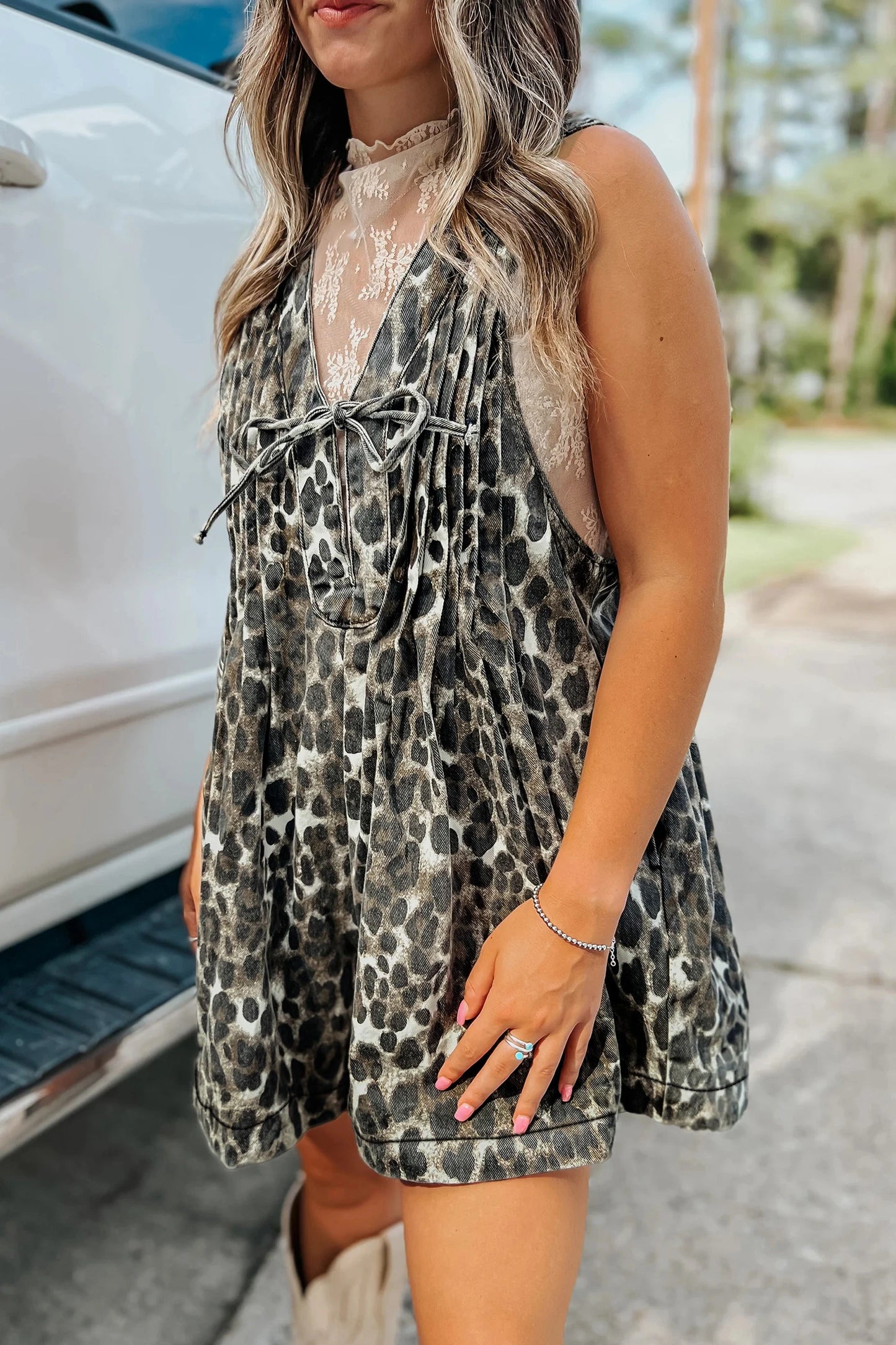 Leopard Bonbon Romper