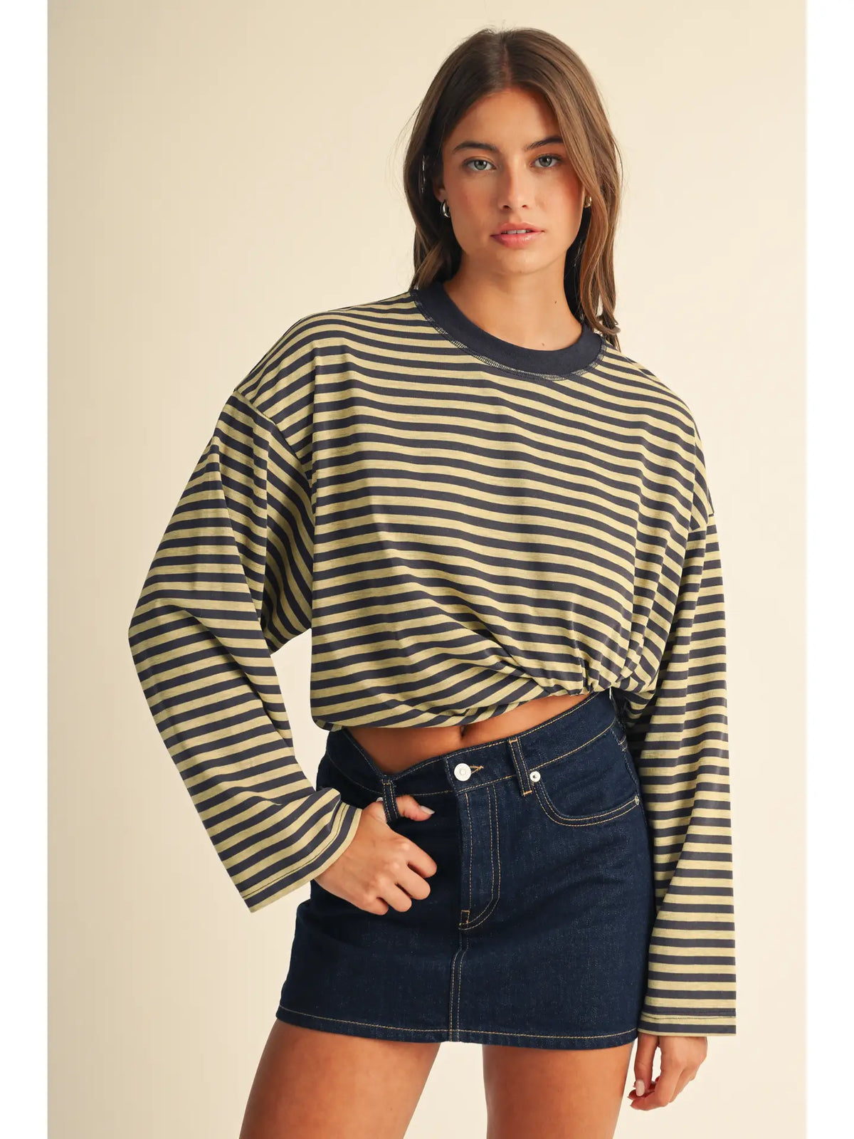 Sunday Static Striped Long Sleeve