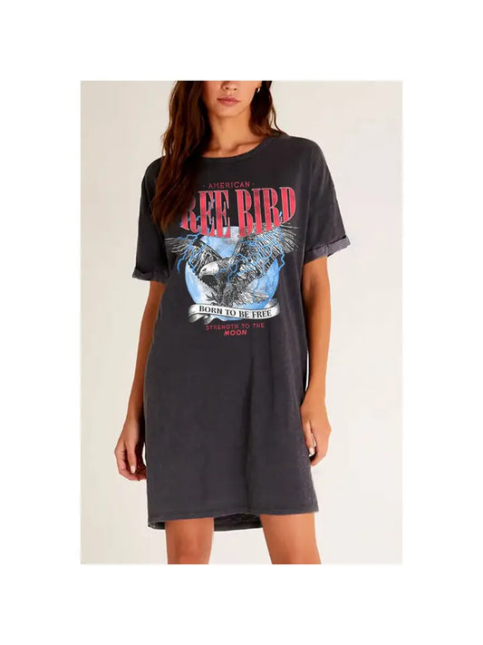 Born To Be Free Graphic Tee Dress