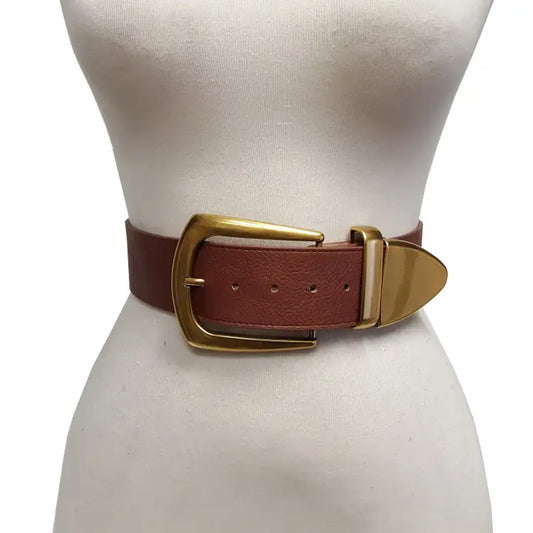 Wide Statement Buckle Belt