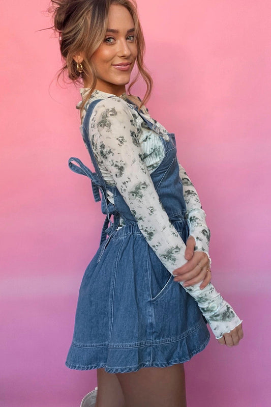 Sunny Day Flare Short Overalls