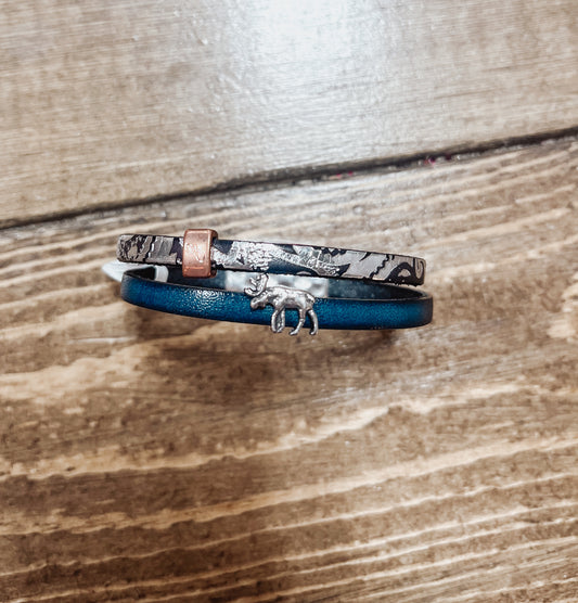 Moose Mini Leather Bracelet