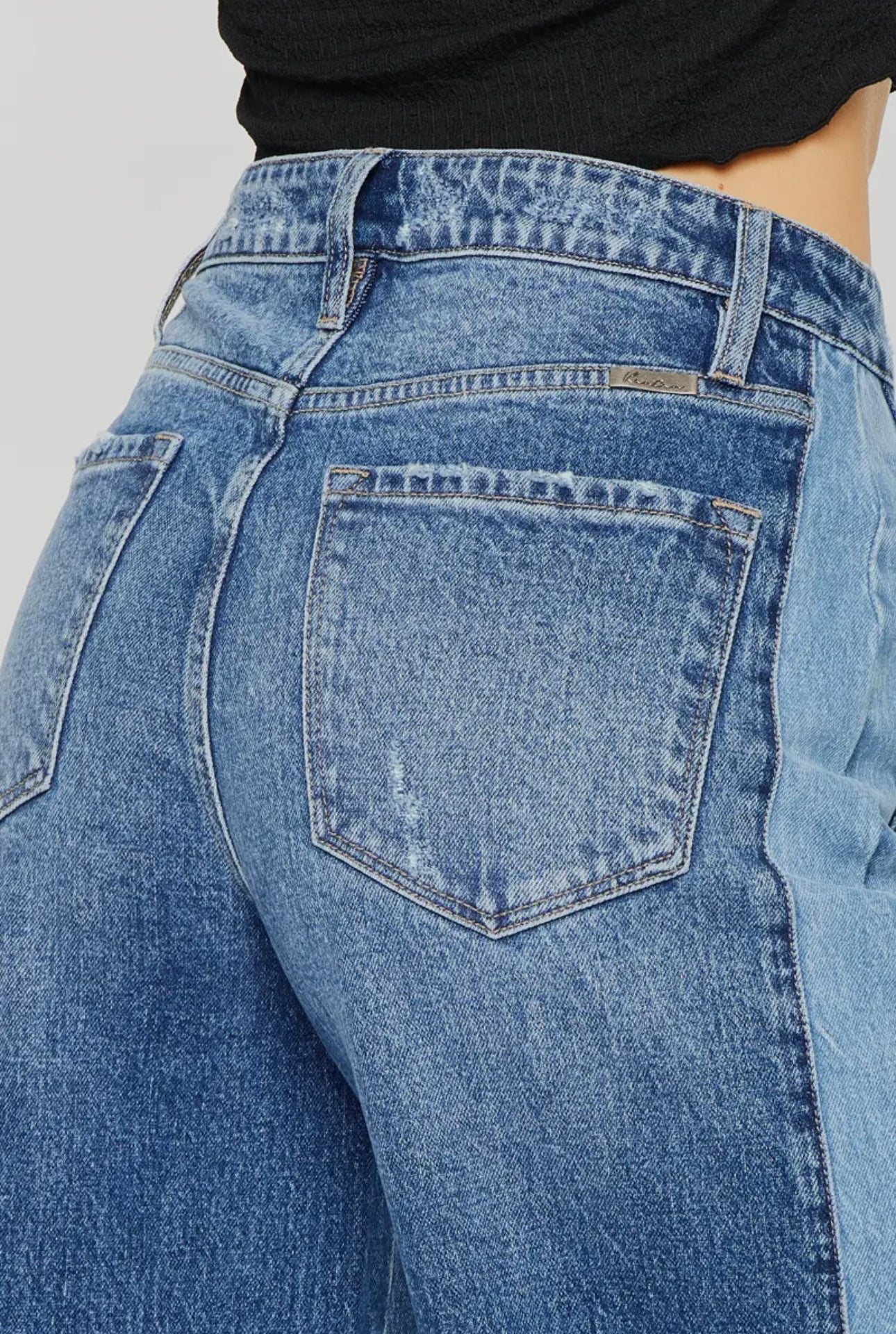 KanCan “Raw Edge Revival” High-Rise Wide Leg Jeans