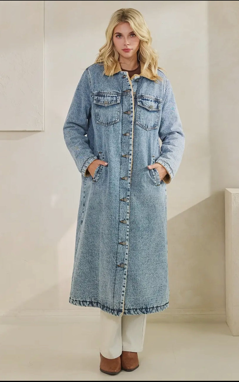 Keeps Me Warm Denim Jacket