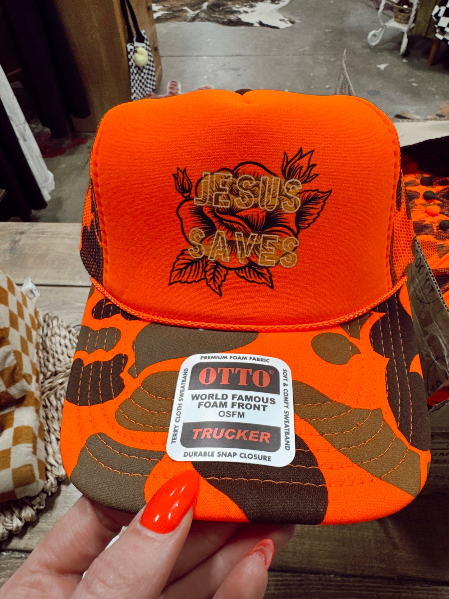JESUS SAVES Trucker Hat