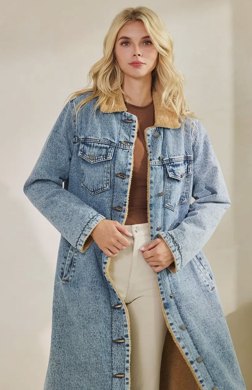 Keeps Me Warm Denim Jacket