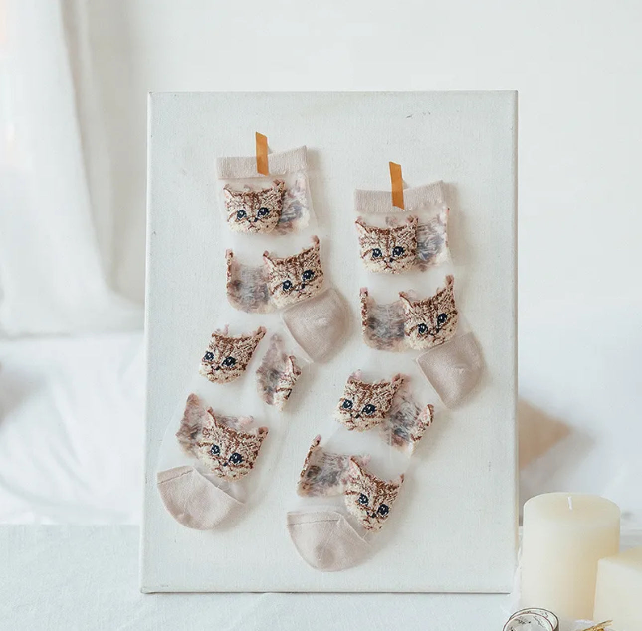 Meow Mesh Socks