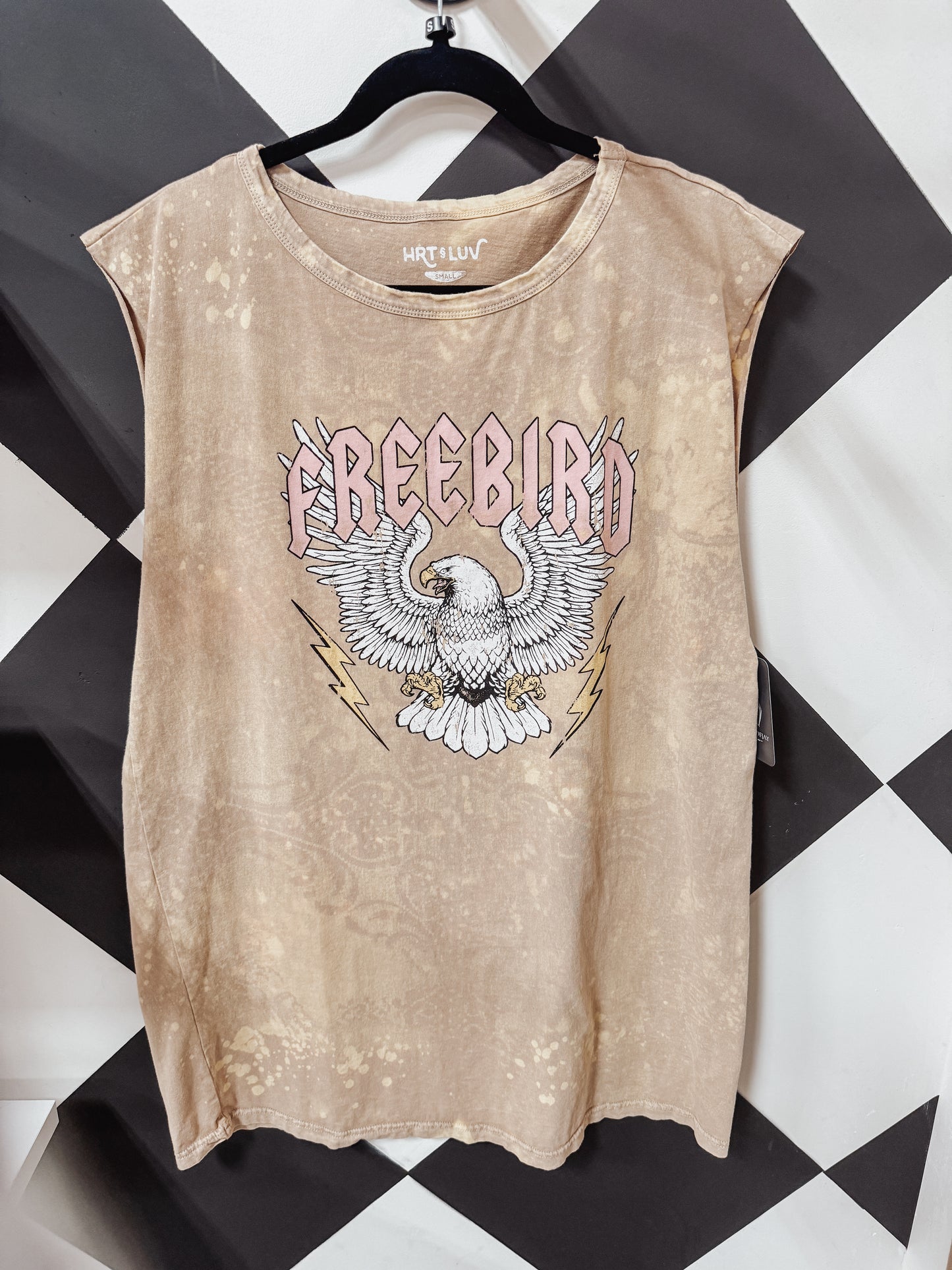 Free Bird Graphic Tank Dress