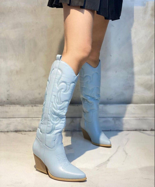 Made In Italy Blue Moon Cowgirl Boots