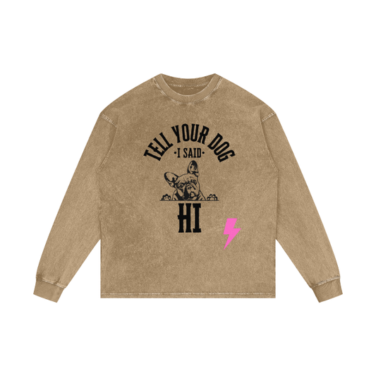 HONEY & GANG Long Sleeve Graphic Shirt