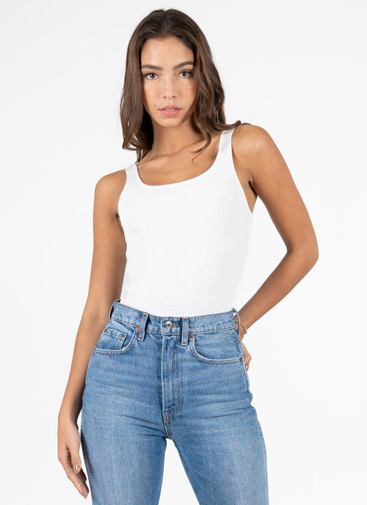 Cest Moi Thick Ribbed Crop Tank