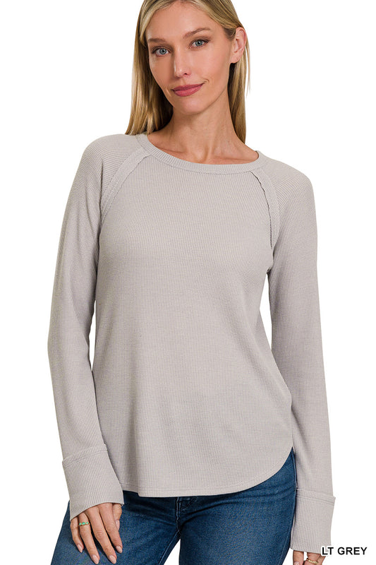 Long Sleeve Waffle Shirt