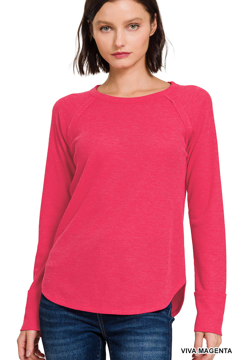 Long Sleeve Waffle Shirt