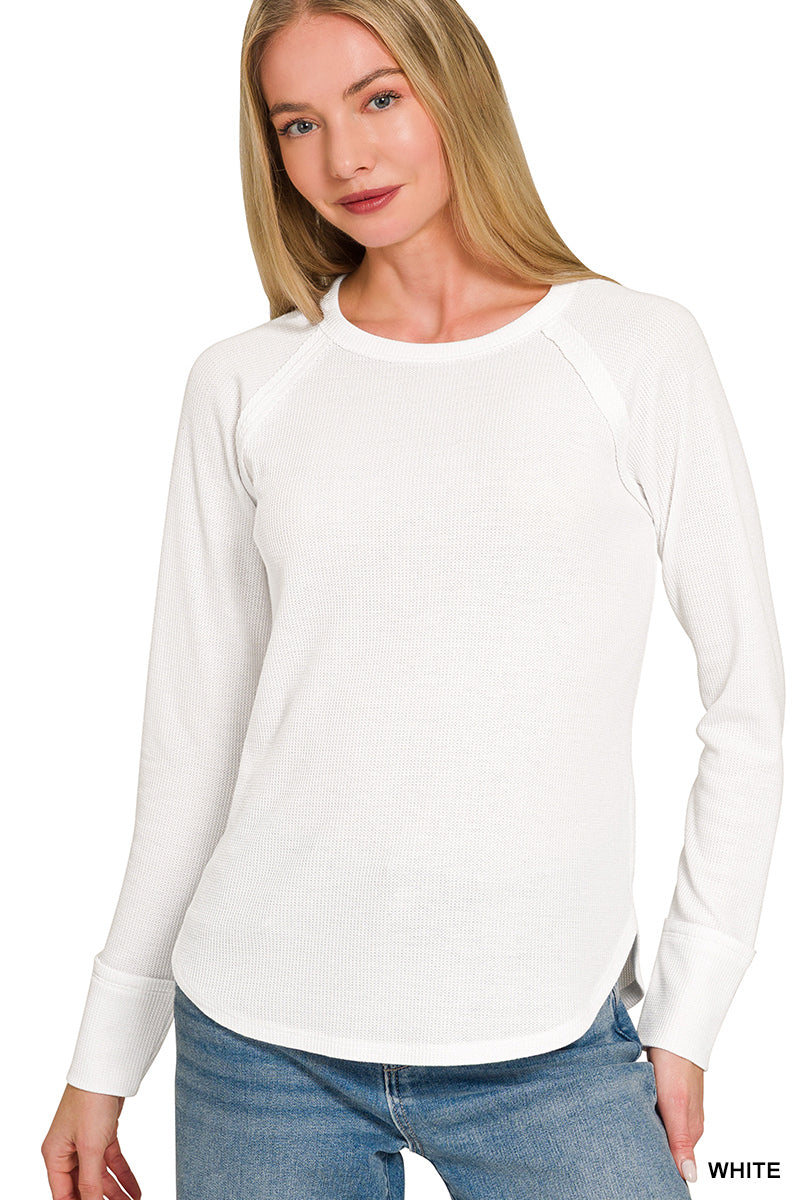 Long Sleeve Waffle Shirt