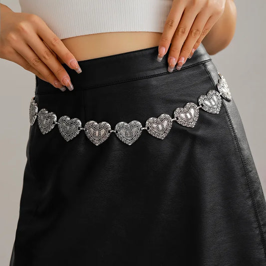 Metal Heart Belt