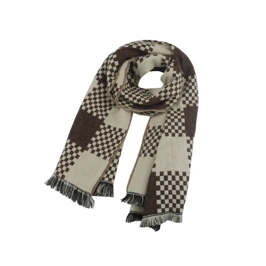 Checkered Oversized Scarf