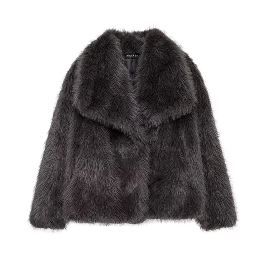 Foxy Faux Fur Coat