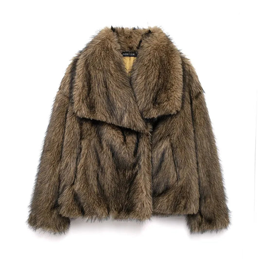 Foxy Faux Fur Coat