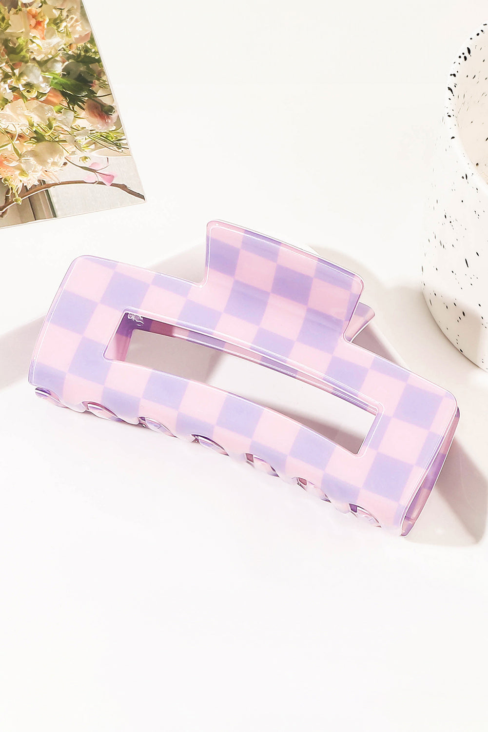 Check It Checkered Claw Clip