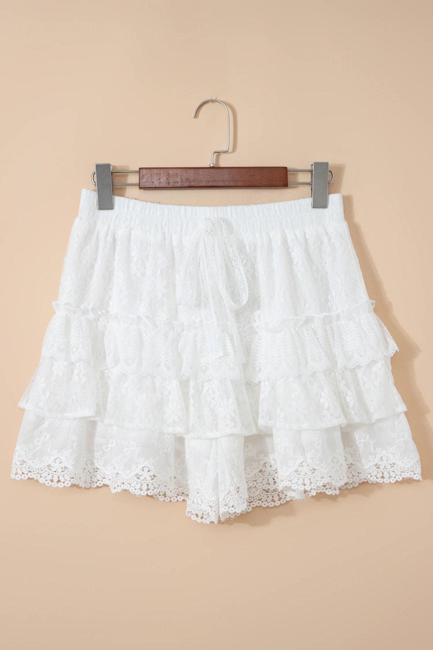 Cloud Dancer Lace Shorts