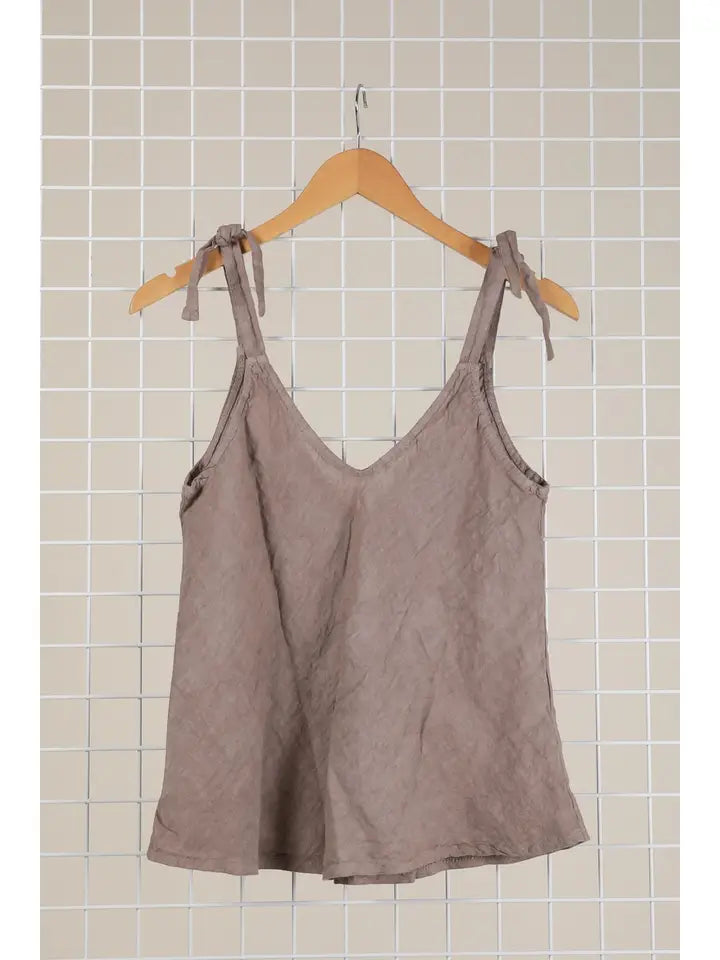 Made In Italy Linen Tank