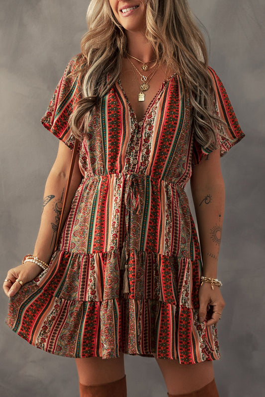 Crimson Caravan Dress