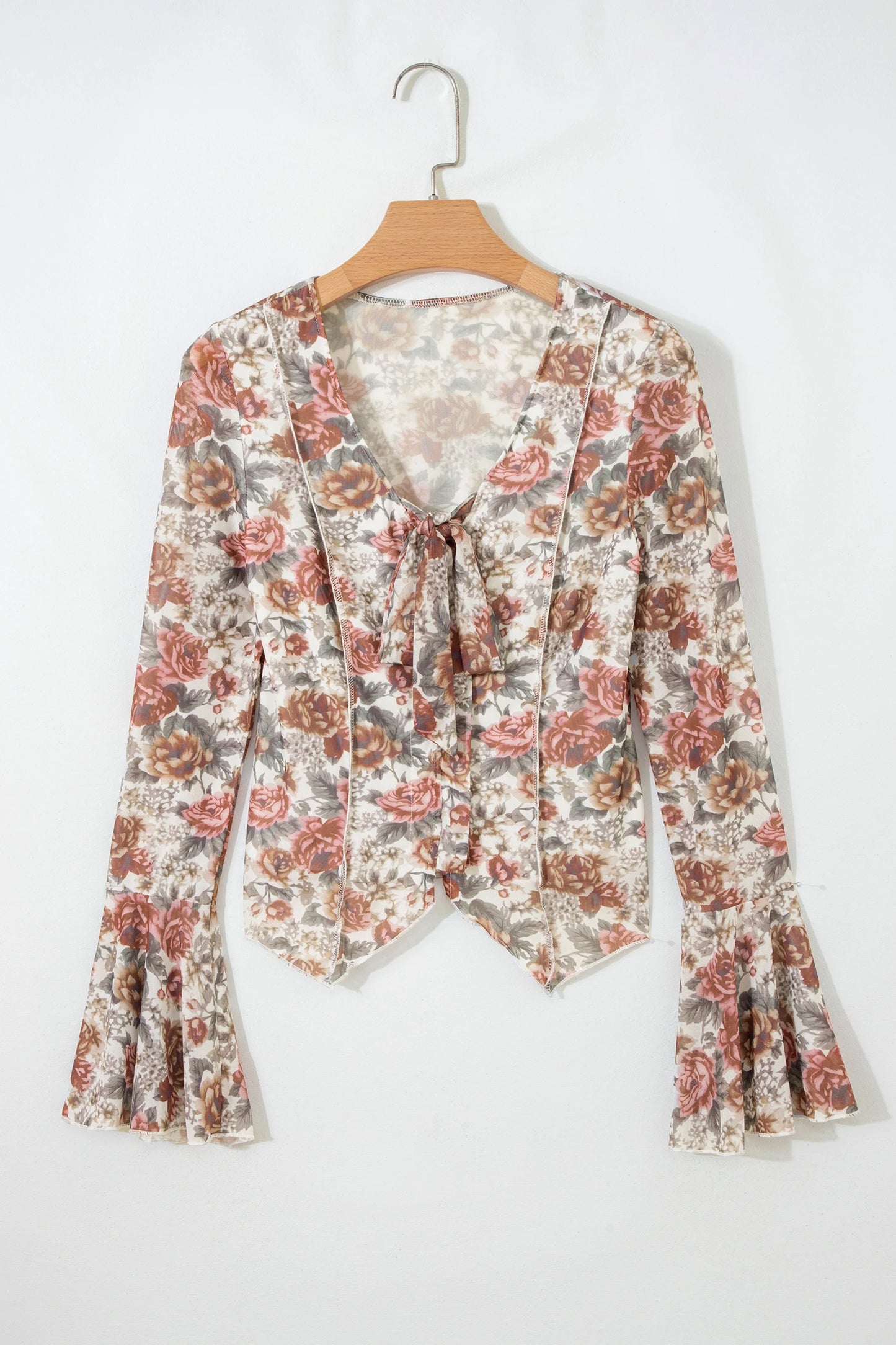 Woodstock Whimsy Tie-Front Top