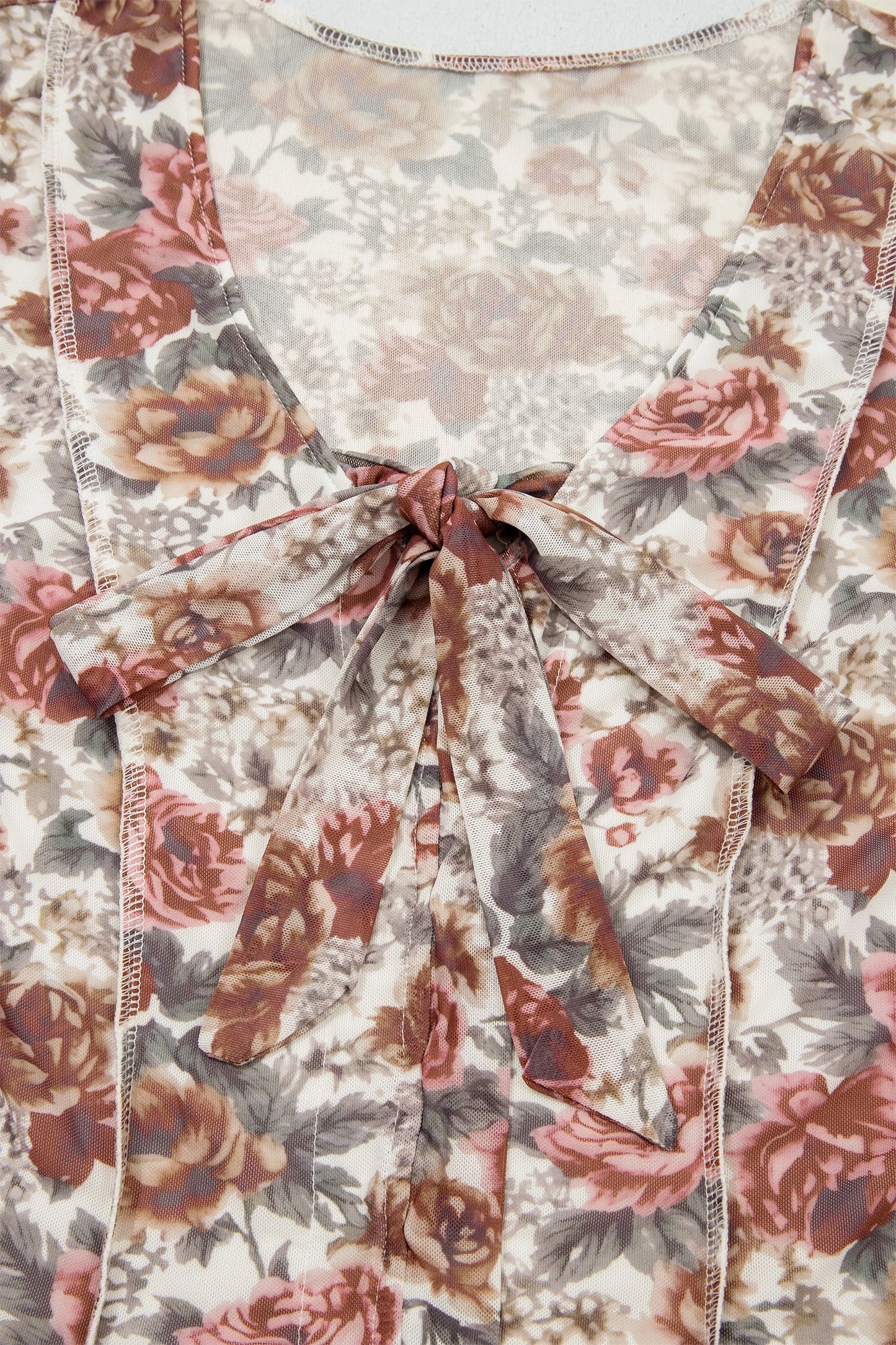 Woodstock Whimsy Tie-Front Top