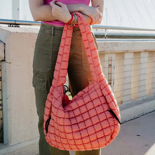 Be Free Quilted Puff Bag