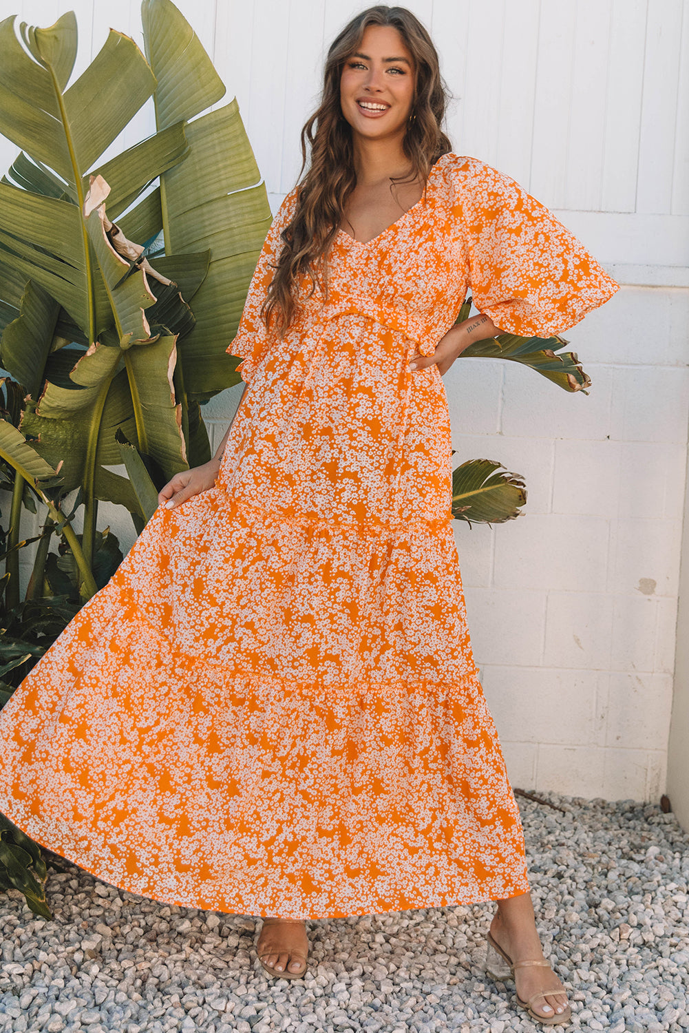 Sunset Bloom Maxi Dress