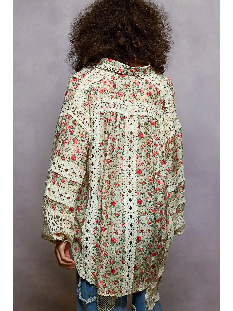 Wildflower Woodstock Blouse