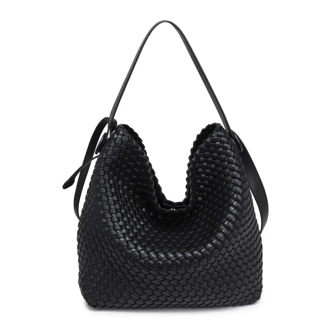 Edith Woven Hobo Handbag