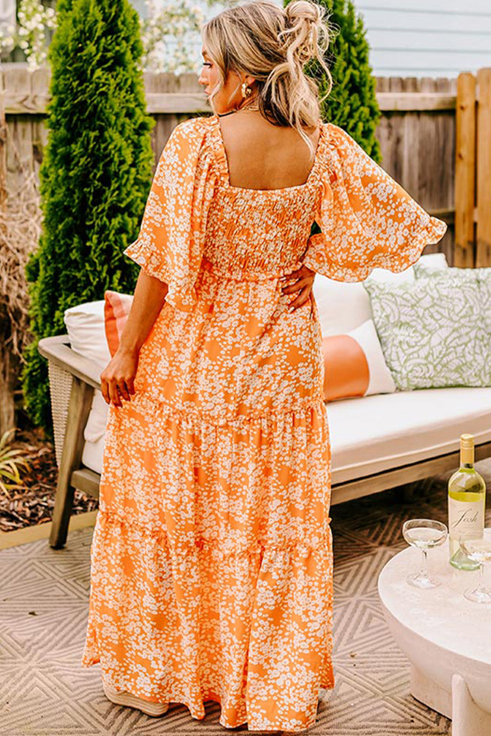 Sunset Bloom Maxi Dress