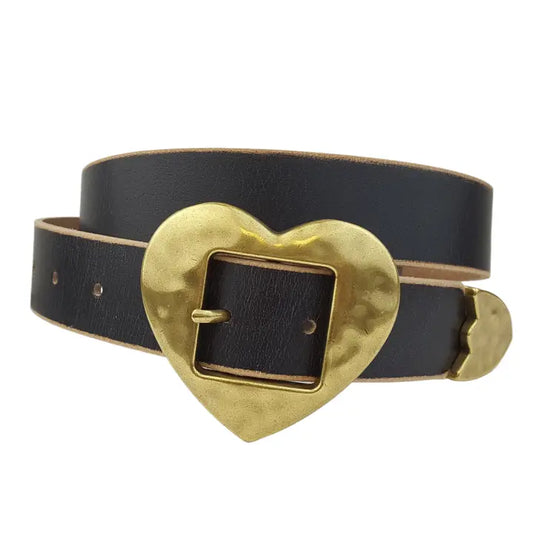 Vintage Love Heart Buckle Belt