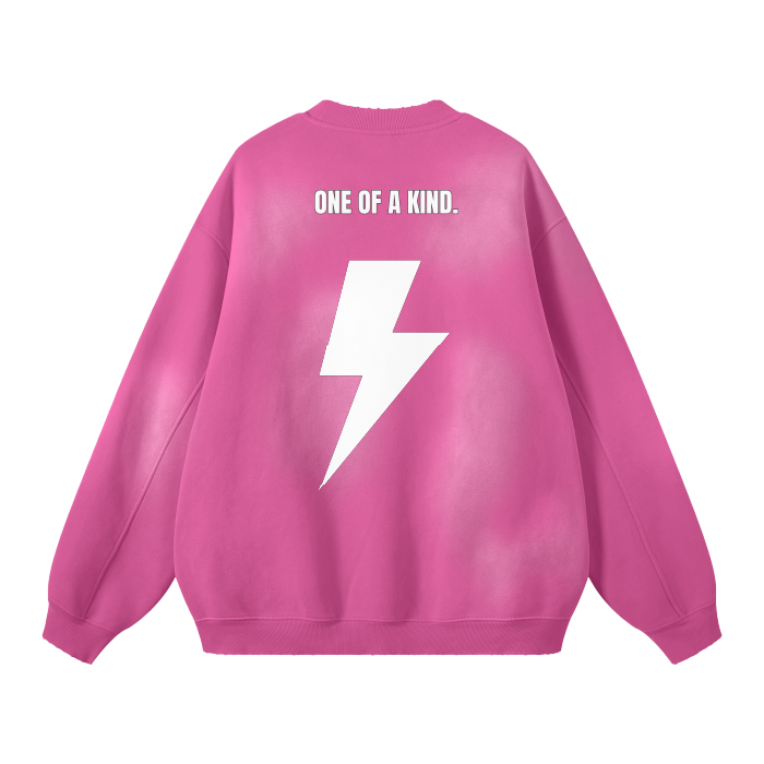 One of a Kind Lightning Bolt Crewneck Sweater