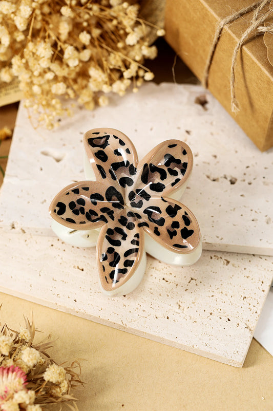 Floral Kitty Claw Clip