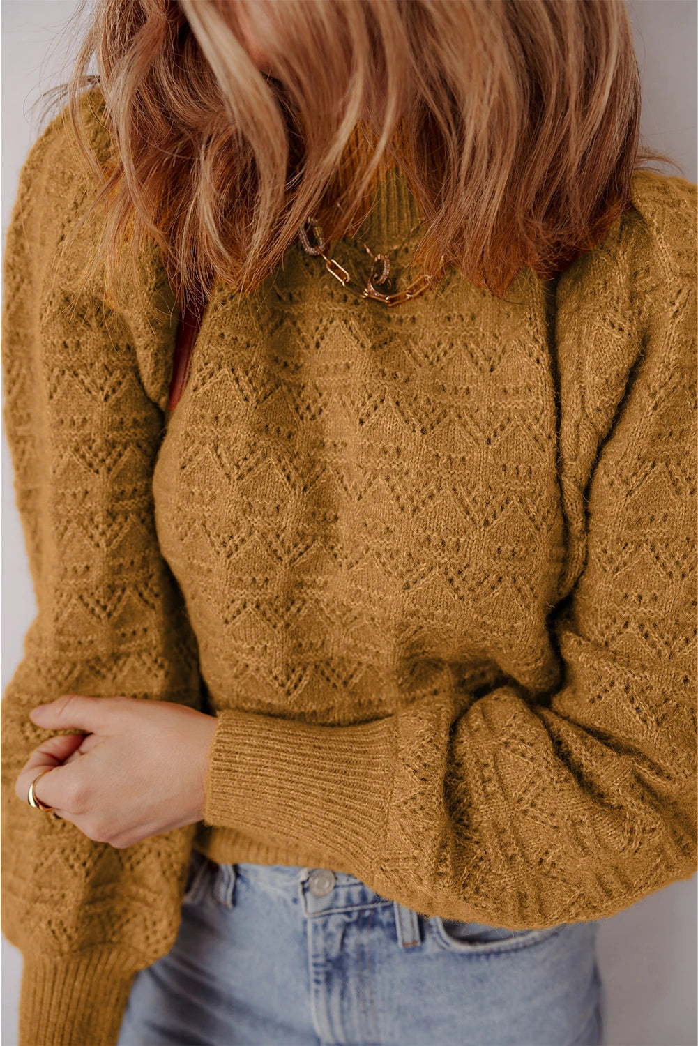 Soft Spark Pointelle Sweater