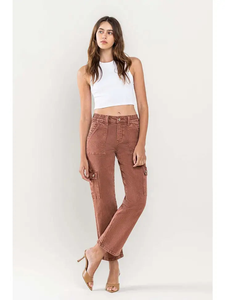Play It Cool High Rise Cargo Pants