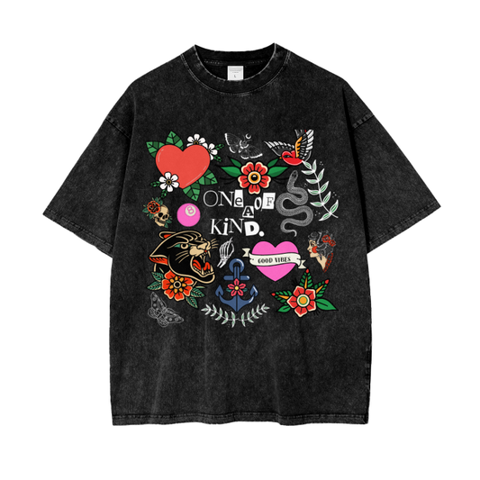 One of a Kind Tattoo Oversized Tee