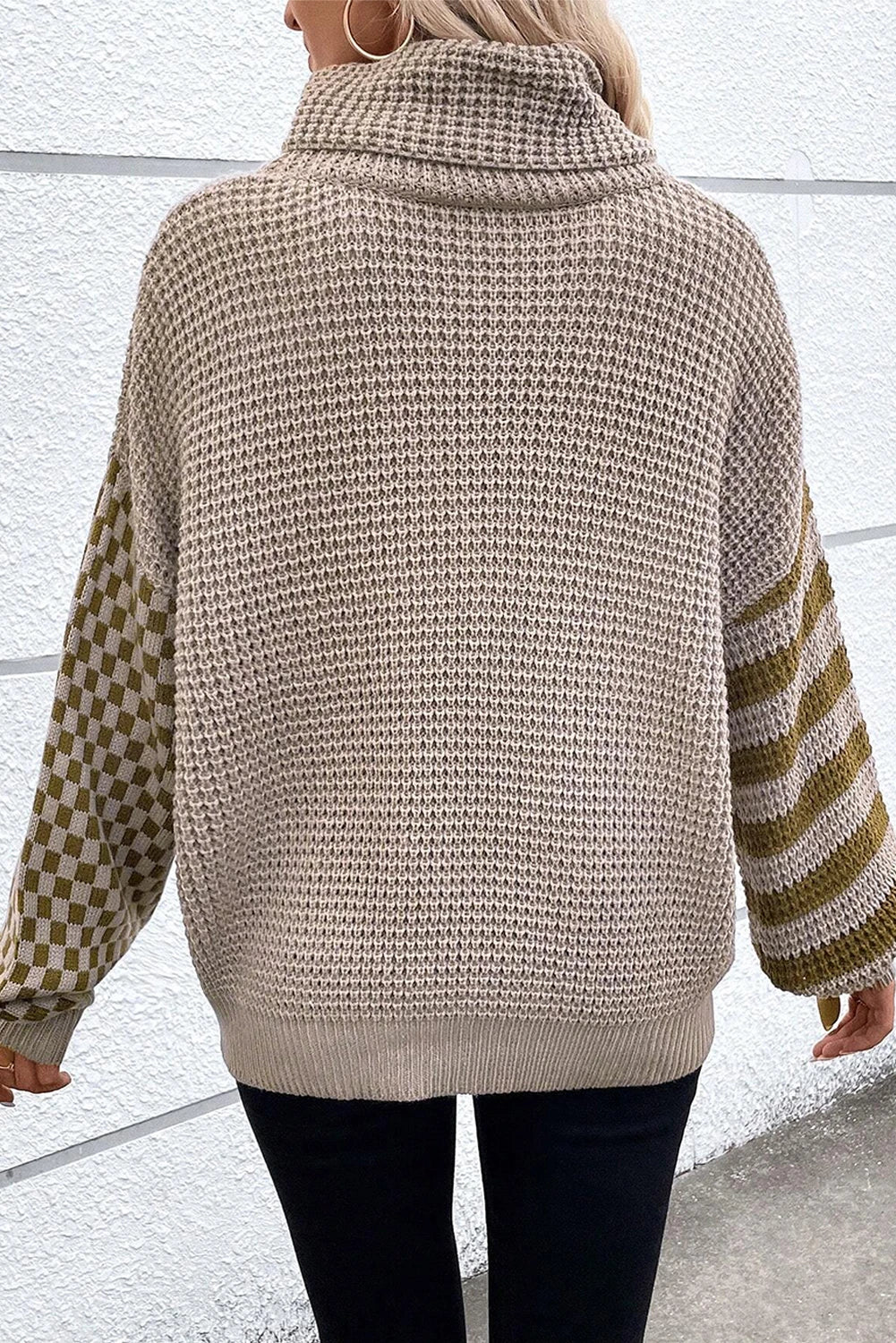 City Grid Turleneck Sweater