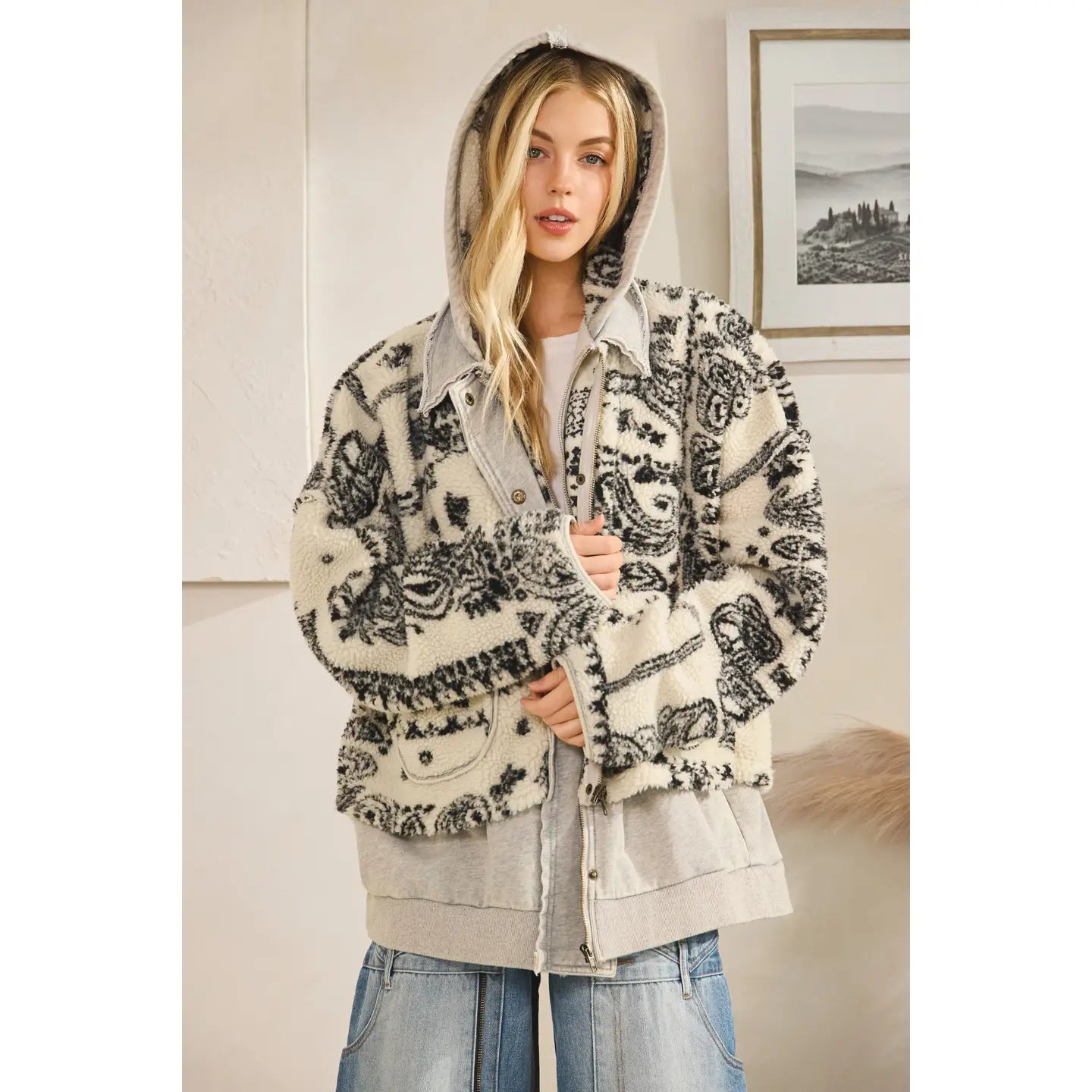 Fade Into You Sherpa Shacket