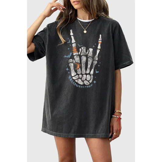 Skeleton Hand Oversized Tee