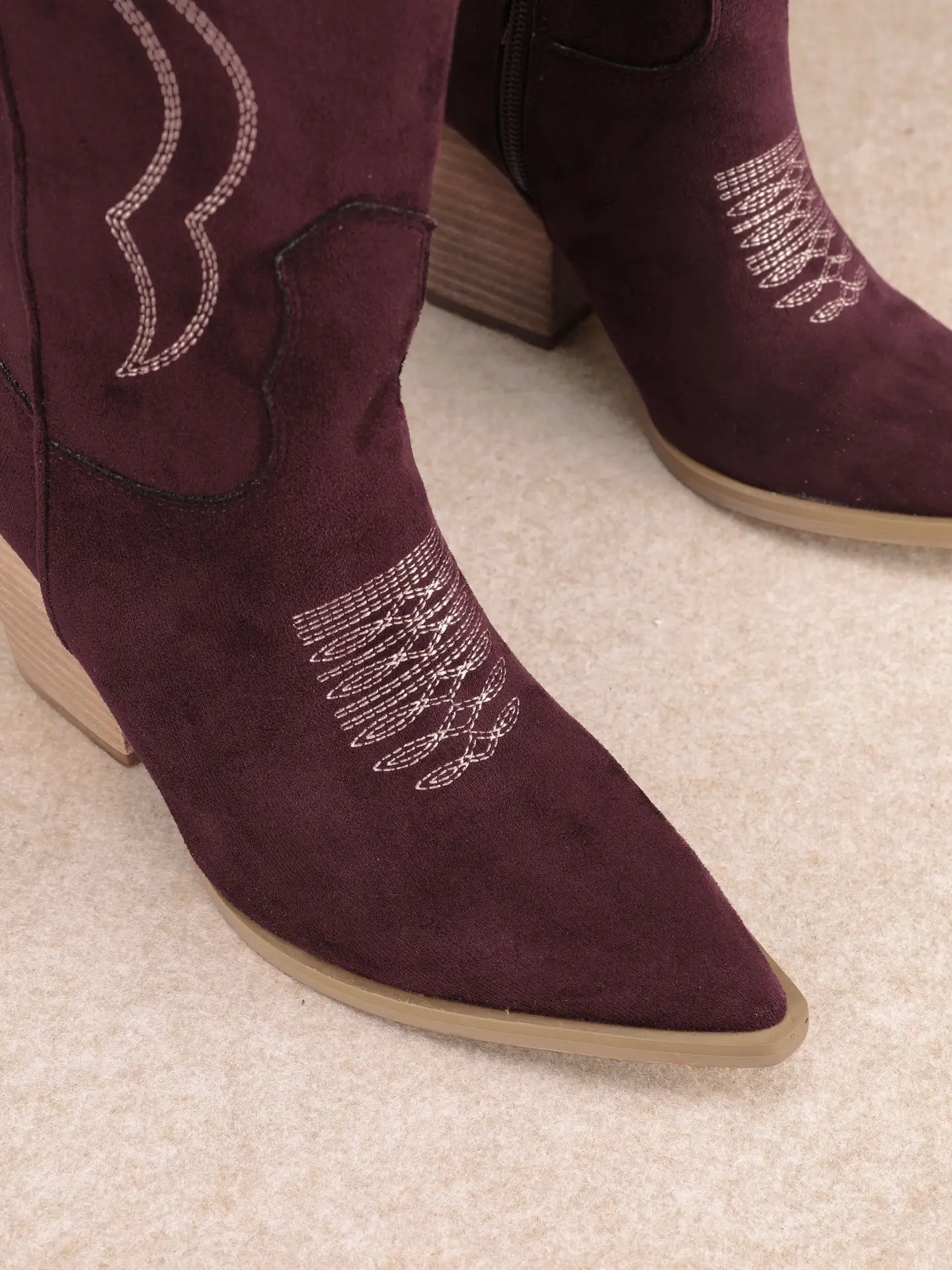 High Hopes Embroidered Thigh High Boots