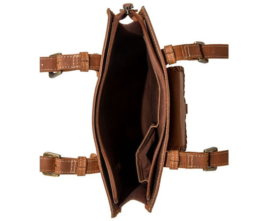 Las Nevadas Stitched Genuine Leather Bag