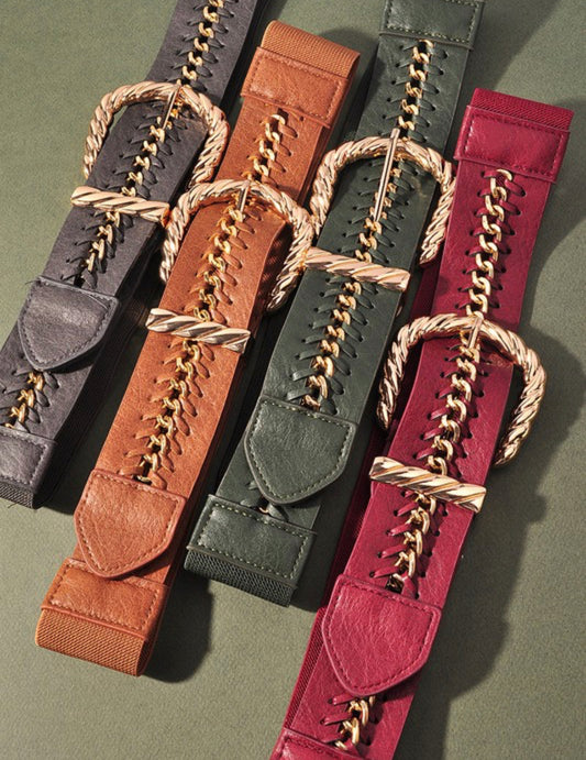 Leather Chain Belt